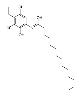 N-(3,5-dichloro-4-ethyl-2-hydroxyphenyl)tetradecanamide picture