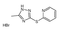 2-[(5-methyl-1H-1,2,4-triazol-3-yl)sulfanyl]pyridine,hydrobromide Structure