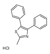 2-methyl-4,5-diphenyl-1,3-thiazole,hydrochloride Structure