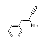 2-amino-3-phenylacrylonitrile Structure