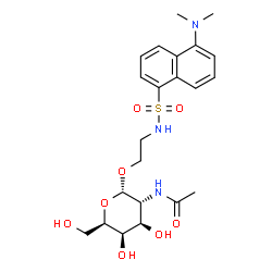 2-dansylaminoethyl-N-acetylgalactosamine structure