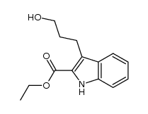 ethyl 3-(3-hydroxypropyl)-1H-indole-2-carboxylate Structure