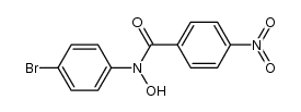 N-(4-nitrobenzoyl)-N-4-(bromophenyl)hydroxylamine结构式