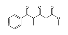 methyl 4-methyl-3,5-dioxo-5-phenylpentanoate结构式