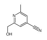 4-Pyridinecarbonitrile, 2-(hydroxymethyl)-6-methyl- (9CI) Structure