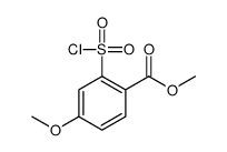 2-(CHLOROSULFONYL)-4-METHOXYBENZOIC ACID METHYL ESTER Structure