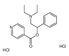 diethyl-[2-phenyl-2-(pyridin-1-ium-4-carbonyloxy)ethyl]azanium,dichloride Structure