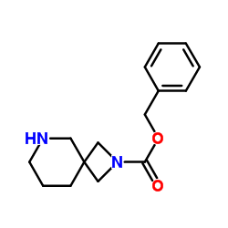 2,6-二氮杂螺[3.5]壬烷-2-甲酸苄酯结构式