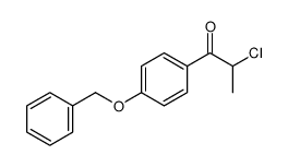 2-chloro-1-(4-phenylmethoxyphenyl)propan-1-one结构式