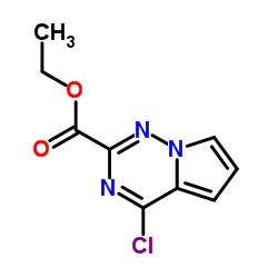 4-氯吡咯并[2,1-f][1,2,4]三嗪-2-羧酸乙酯结构式