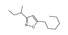 3-sec-butyl-5-hexylisoxazole Structure