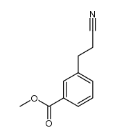 methyl 3-(2-cyanoethyl)benzoate结构式