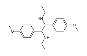 N,N'-diethyl-4,4'-dimethoxy-bibenzyl-α,α'-diyldiamine结构式