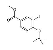 methyl 3-iodo-4-[(2-methylpropan-2-yl)oxy]benzoate Structure