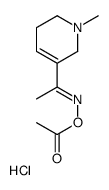 [(Z)-1-(1-methyl-3,6-dihydro-2H-pyridin-5-yl)ethylideneamino] acetate,hydrochloride结构式