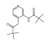 2,2-dimethyl-N-[4-(3,3-dimethyl-2-oxobutyl)-3-pyridinyl]propanamide结构式