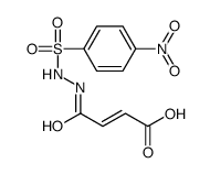 (Z)-4-[2-(4-nitrophenyl)sulfonylhydrazinyl]-4-oxobut-2-enoic acid结构式