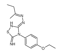 N-(butan-2-ylideneamino)-4-(4-ethoxyphenyl)-5-imino-1,2,4-thiadiazol-3-amine Structure