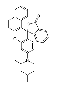 9'-[Ethyl(3-methylbutyl)amino]-3H-spiro[2-benzofuran-1,12'-benzo[ a]xanthen]-3-one Structure
