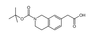 2-(2-(Tert-Butoxycarbonyl)-1,2,3,4-Tetrahydroisoquinolin-7-Yl)Acetic Acid structure