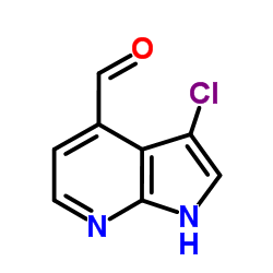 3-Chloro-1H-pyrrolo[2,3-b]pyridine-4-carbaldehyde Structure