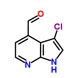 3-Chloro-1H-pyrrolo[2,3-b]pyridine-4-carbaldehyde structure