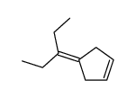 4-pentan-3-ylidenecyclopentene结构式