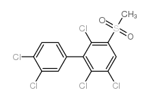 3-Methylsulfonyl-2,3',4',5,6-pentachlorobiphenyl structure