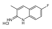 2-Amino-6-fluoro-3-methylquinoline hydrochloride结构式