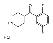 4-(2,5-二氟苯甲酰)哌啶盐酸盐结构式