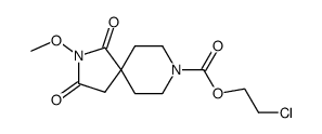 2-methoxy-1,3-dioxo-2,8-diazaspiro<4.5>decane-8-carboxylic acid 2-chloroethyl ester Structure