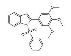 1-(phenylsulfonyl)-2-(3,4,5-trimethoxyphenyl)-1H-indole Structure