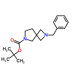 tert-butyl 2-benzyl-2,6-diazaspiro[3.4]octane-6-carboxylate Structure