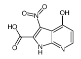 4-Hydroxy-3-nitro-1H-pyrrolo[2,3-b]pyridine-2-carboxylic acid Structure