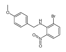 2-Bromo-N-(4-methoxybenzyl)-6-nitroaniline structure