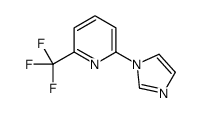 2-(1H-咪唑-1-基)-6-三氟甲基吡啶结构式