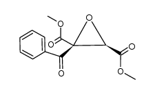 (2S,3R)-dimethyl 2-benzoyloxirane-2,3-dicarboxylate结构式