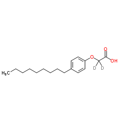 2-(4-Nonylphenoxy)acetic acid-d2 structure