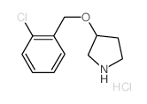 3-[(2-Chlorobenzyl)oxy]pyrrolidine hydrochloride Structure