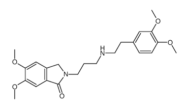 5,6-Dimethoxy-2N-(3-<2-(3,4-dimethoxy)-phenyl-ethylamino>-propyl)-phthalimidin Structure