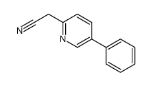 5-PHENYLPYRIDINE-2-ACETONITRILE Structure