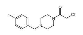 2-chloro-1-(4-(4-methylbenzyl)piperazin-1-yl)ethanone结构式