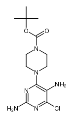 tert-butyl 4-(2,5-diamino-6-chloropyrimidin-4-yl)piperazine-1-carboxylate结构式