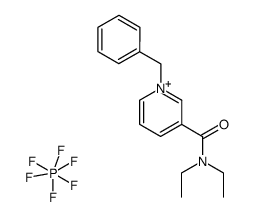1-benzyl-3-(N,N-diethyl)carbamoylpyridinium hexafluorophosphate结构式