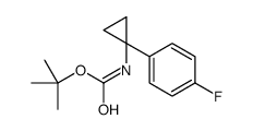 tert-Butyl (1-(4-fluorophenyl)cyclopropyl)carbamate structure