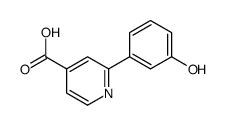 2-(3-hydroxyphenyl)pyridine-4-carboxylic acid结构式
