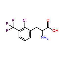 2-CHLORO-3-(TRIFLUOROMETHYL)-DL-PHENYLALANINE structure