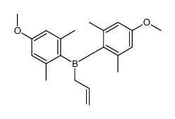 bis(4-methoxy-2,6-dimethylphenyl)-prop-2-enylborane结构式