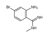 2-amino-4-bromo-N'-methylbenzenecarboximidamide Structure