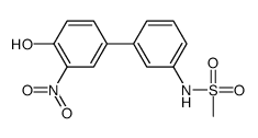 N-[3-(4-hydroxy-3-nitrophenyl)phenyl]methanesulfonamide结构式